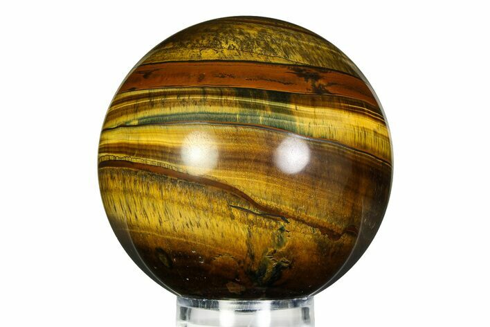 Polished Tiger's Eye Sphere - Top Quality #352431